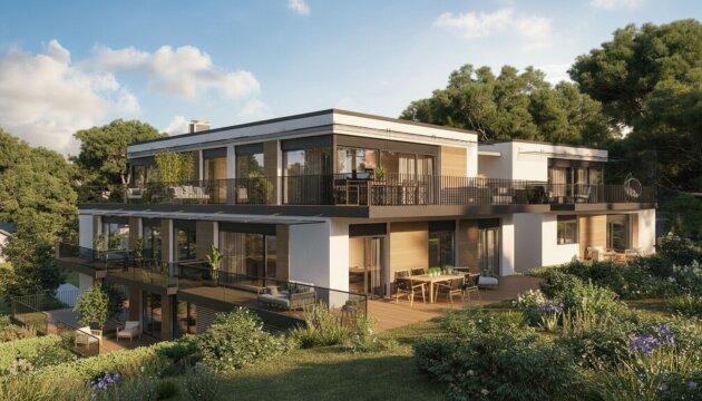 Hausersatz auf einer Ebene: Penthouse mit 86 m² Terrasse – provisionsfrei
