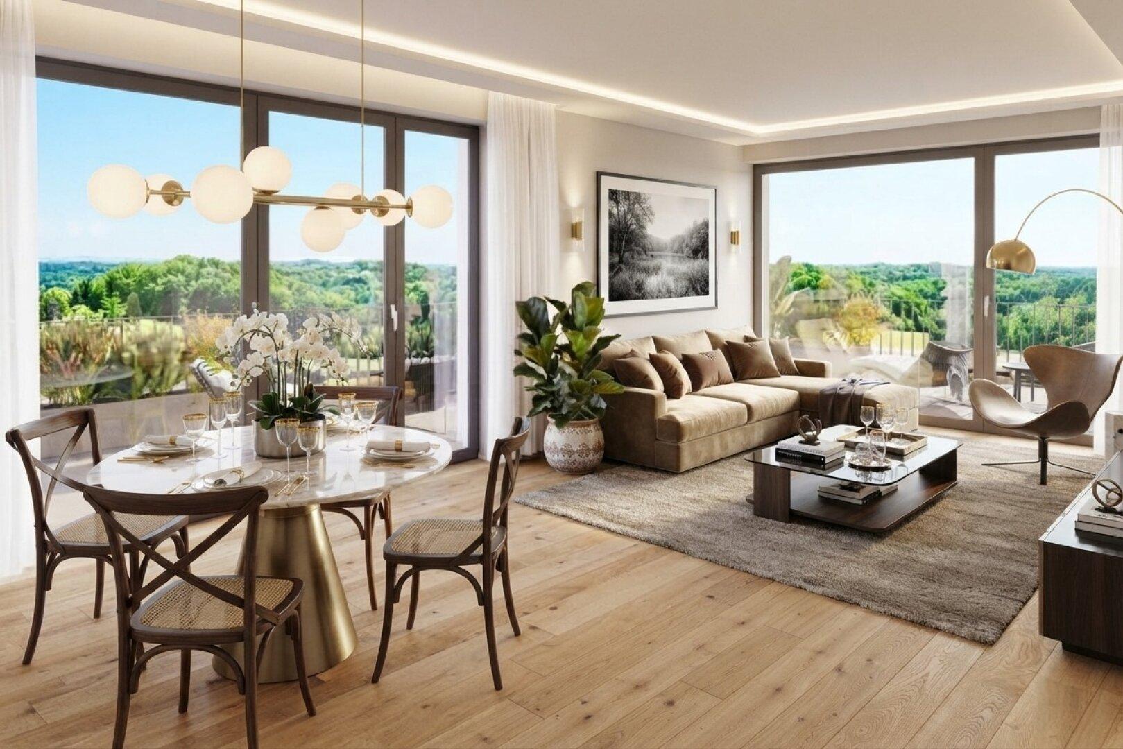 Wohnen mit Logenplatz: 81 m², 21 m² Südbalkon, freier Blick – Erstbezug am Sonnenhang