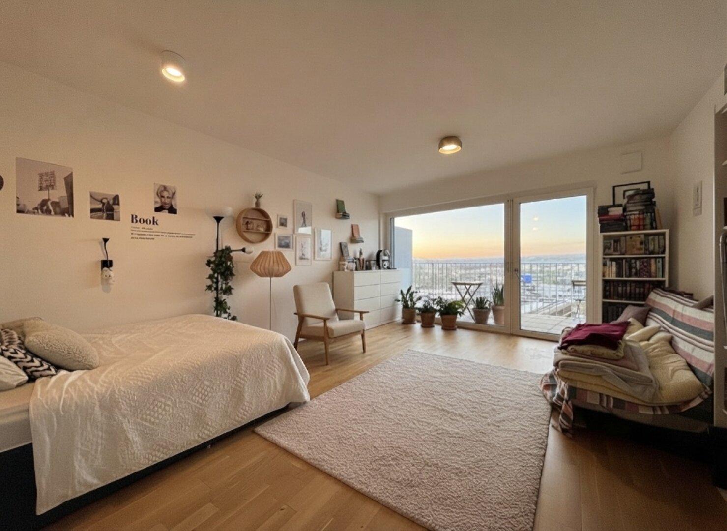 Optimal angebundene 1-Zimmer Wohnung mit Balkon